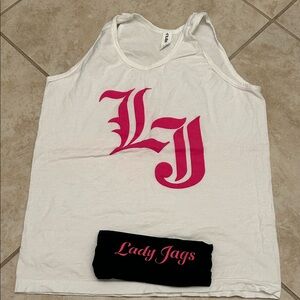 TG LJ White Tank and Headband